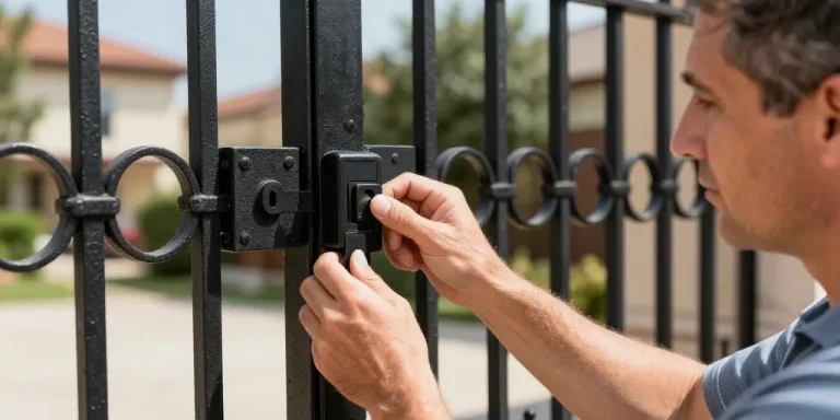 serrure pour portail fer forgé